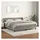vidaXL Boxspringbett mit Matratze Hellgrau 180x200 cm Samt
