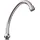 CORNAT Rohrauslauf Hu-Form verchromt 13 cm