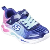 SKECHERS Sneaker SKECHERS "S-Lights: Wavy Beams - Ombre Express" Gr. 29, bunt (navy, multi) Kinder Schuhe Freizeitschuh, Klettschuh, Blinkschuh mit coolem Farbverlauf