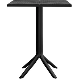 CLP Nuvela Gartentisch 60 x 60 x 76 cm Schwarz