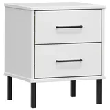 vidaXL Nachtschrank Oslo 40 x 30 x 50 cm Weiß