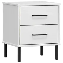 vidaXL Nachtschrank Oslo 40 x 30 x 50 cm Weiß
