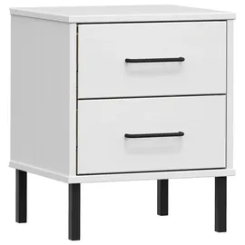 vidaXL Nachtschrank Oslo 40 x 30 x 50 cm Weiß