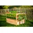 Holz Hochbeet XXL 124 x 90,5 x 73 cm Natur