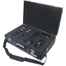 HMF 14521-02 Alu Fotokoffer, mit Rasterschaumstoff 56,5 x 36 x 16 cm Schwarz