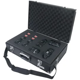 HMF 14521-02 Alu Fotokoffer, mit Rasterschaumstoff 56,5 x 36 x 16 cm Schwarz