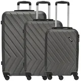 Travelite Quick Trolley Koffer-Set 3-tlg. grau/anthrazit