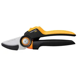 FISKARS Amboss-Gartenschere, ergonomisch geformt, max. Aststärke: 2,6 cm - schwarz | orange