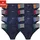 LE JOGGER Slip blau/orange M 8er Pack