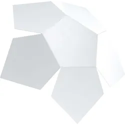 Wandleuchte Wandlampe Stahl Weiß Blüten-Design H 30 cm Wohnzimmer Schlafzimmer