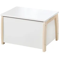 roba Spielzeugtruhe - 56x40,5x35cm - weiß - Holz / Holz