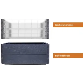 GARANTIA Hochbeet Ergo Quadro Turbo S 50 stone,