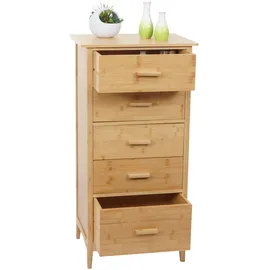 Mendler Bambus HWC-M24 Beistellschrank 100 x 50 x 40 cm Braun Bambus