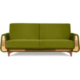 Konsimo Gustavo Sofa 3-Sitzer mit Schlaffunktion, grün - Konsimo®