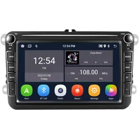 [1+32G] CAMECHO Android 13 Autoradio für VW Golf 5 Passat Seat Skoda Radio mit Navi 8“ Doppel-Din Autoradio mit BT/GPS/FM/RDS/WiFi/USB/Mirror Link+Laufendes Licht