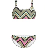 Firefly Sanna G Retro Batik Bikini Schwarz/Olive Dark 164