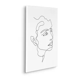 KOMAR Canvasbild Sketch me - 60 cm - Bild Auf Keilrahmen - Minimalistisch Modern