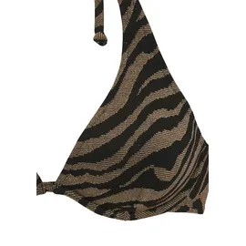 Bruno Banani Bügel-Bikini Damen Schwarz/Gold 38 Cup B