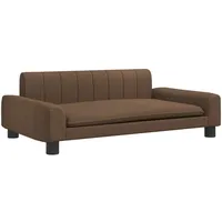 vidaXL Kindersofa Braun 90x53x30 cm Stoff