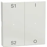 Merten MEG5228-0319 Wippen für Taster-Modul 2fach (Szene1/2, 1/0), polarweiß glänzend, System M, MEG52280319