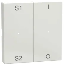 Merten MEG5228-0319 Wippen für Taster-Modul 2fach (Szene1/2, 1/0), polarweiß glänzend, System M, MEG52280319