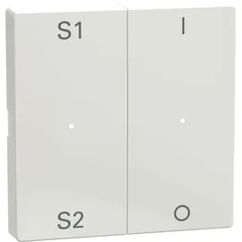 Merten MEG5228-0319 Wippen für Taster-Modul 2fach (Szene1/2, 1/0), polarweiß glänzend, System M, MEG52280319
