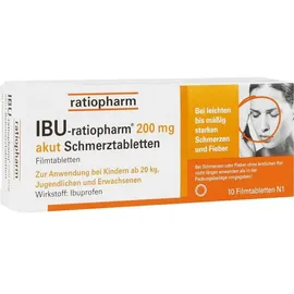 Ratiopharm IBU-ratiopharm 200 akut Schmerztabletten