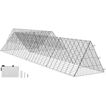 Vevor Freilaufgehege Hühnertunnel 729 x 200 x 61,5 cm schwarz