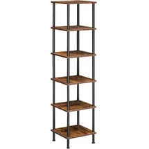 luxuskollektion Bücherregal 30 x 30 x 141,5 cm Vintagebraun/Schwarz