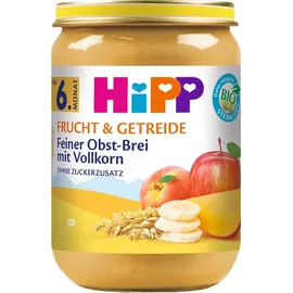 HiPP Feines Fruchtpüree mit Vollkorn 6 x 190 g