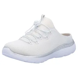 Rieker Clog , Schlupfschuh, Sommerschuh, Hausschuh mit MemoSoft-Ausstattung, weiß