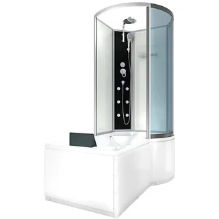 AcquaVapore Kombination Badewanne Dusche K50-L00 Duschtempel 170x100