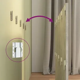 vidaXL Kopfteil Betongrau 120x1,5x80 cm Holzwerkstoff