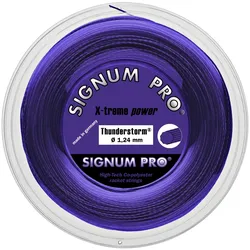 Signum Pro Tennissaite Thunderstorm (Haltbarkeit+Spin) violett 200m Rolle