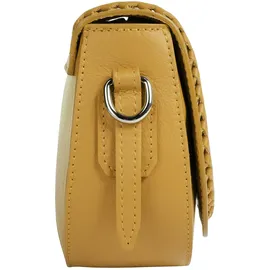 Cluty Umhängetasche Leder Gelb
