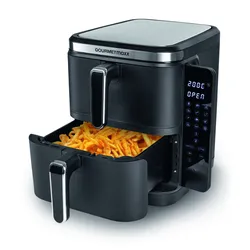 GOURMETmaxx Heißluft-Fritteuse Doppelkorb 10l