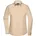 Poplin Langarm Bluse stone S