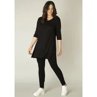 Base Level Curvy Tunikashirt »Aria«, Gr. 52, black, , 79733615-52