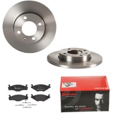 Brembo BREMSSCHEIBEN Ø239mm + BREMSBELÄGE VORNE FÜR VW GOLF 1 155 17