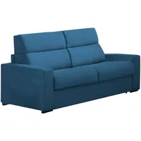 2-sitzer Schlafsofa Orchidea, Schlafsofa Fürs Wohnzimmer, Gepolstert, Abnehmbar, 100 % Made In Italy-qualität, 200x95 H100 Cm, Blau - Dmora