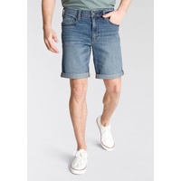 Mustang Jeansshorts »Washington«, krempelbar, mit leichter Waschung Mustang medium blue