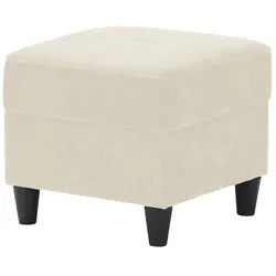 Hocker  Kivana , creme , Maße (cm): B: 52 H: 45 T: 52