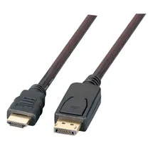 EFB-Elektronik EFB K5561SW.5V2 DisplayPort/HDMI Kabel Full HD,A-A St-St, 5m, schwarz