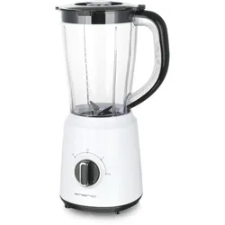 EMERIO - Glas-Mixer. Fassungsvermögen 1,5 l, 500 Watt Leistung, Edelstahlklingen, 2 Geschwindigkeiten, spülmaschinenfest