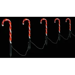 FHS LED-Zuckerstangen 6 Stäbe mit Erdspieße 35396