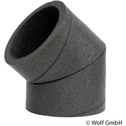 Wolf ISO-Rohrsystem Bogen 45 Grad DN 125