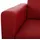 Mendler Modular 2er Sofa Couch Lyon Loungesofa Kunstleder 136cm ~ rot
