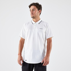 Herren Tennis Poloshirt ‒ DRY weiss, schwarz|weiß, S