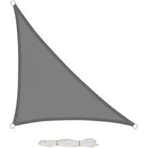 EUGAD Sonnensegel dreieck 4,2x4,2x6m Sonnenschutz, 200g/m2 Garten, Balkon, Terrasse, HDPE Wetterschutz atmungsaktiv Grau, 0174ZYF