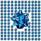 Relaxdays Geschenkschleifen, 200er Set, selbstklebend, Dekoschleifen für Weihnachten & Geburtstag, BxT: 5x5 cm, blau